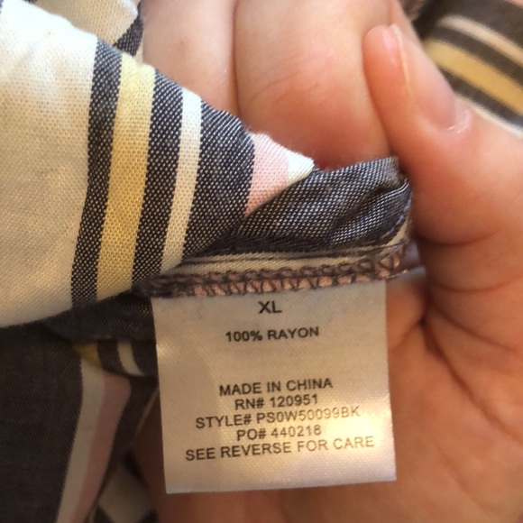 PINK ROSE - Coastal Navy Stripe Dress With Pockets - Picture 9 of 9